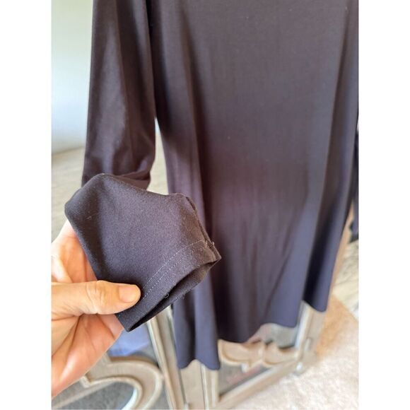 Cut Loose Long Sleeve Black Dress Fit Flare Women’s Size Medium - Picture 3 of 9